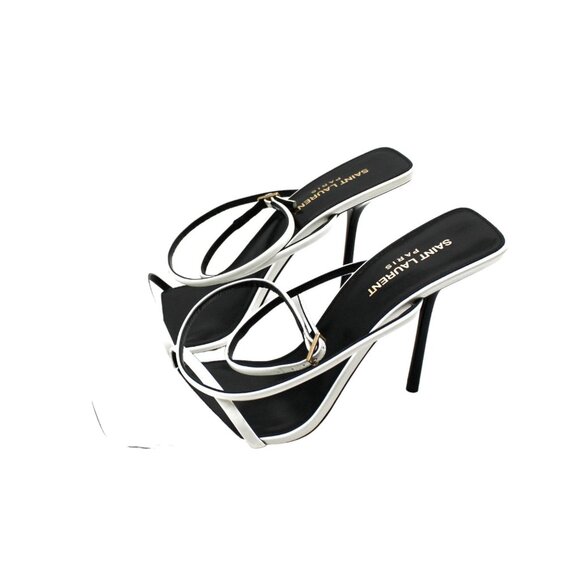 Saint Laurent Women's Nuit Square Toe High Heel Sandals - Picture 5 of 16